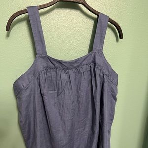 Ana adjustable blue tank top